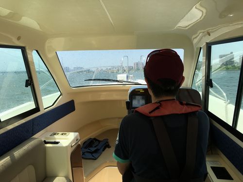 操船練習も行いました